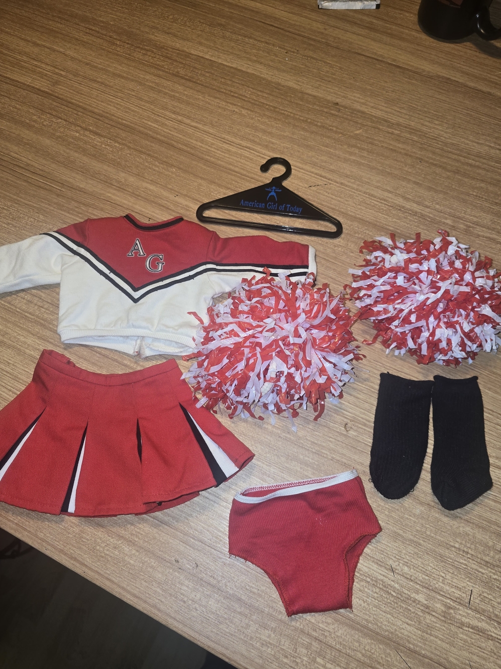 American Girl Of Today Doll Red Cheerleader Outfit